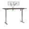 Bestar Bestar Upstand 72W x 30D Standing Desk with Dual Monitor Arm in antigua 175880-000052 - alternate 1